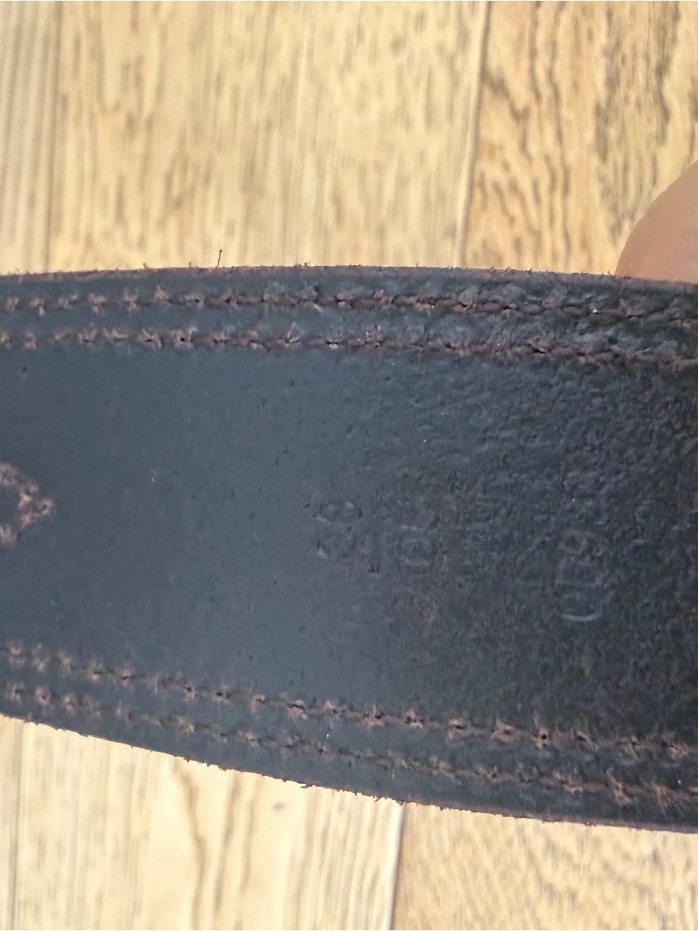 Ralph Lauren Purple Label Tooled Leather Belt Western Silver Concho 38 XL Italy